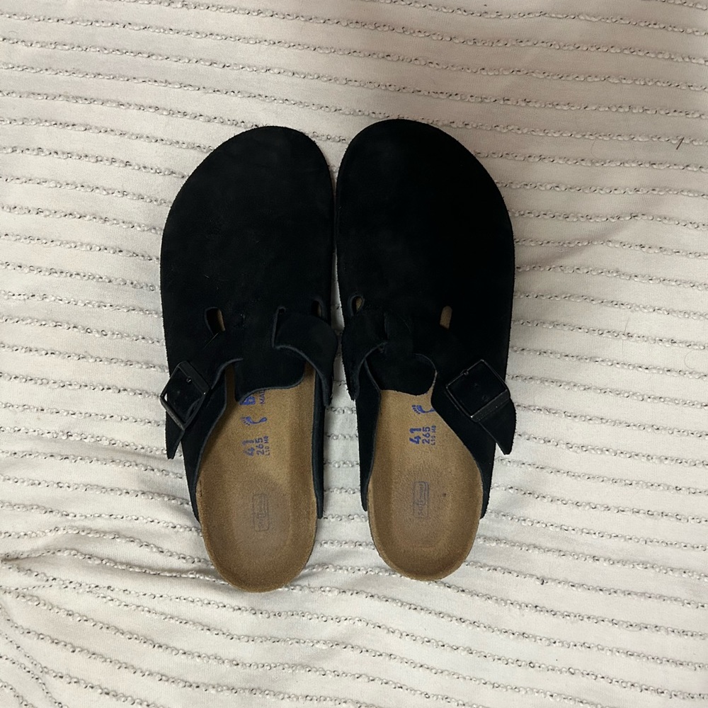 Birkenstock Boston Clogs - BLACK 10/41